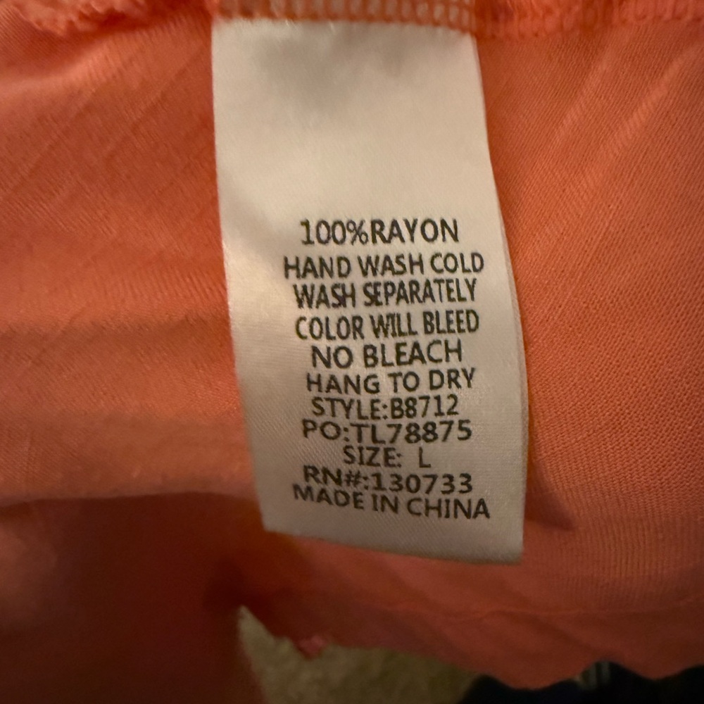 Umgee Orange Blouse with Embroidered Details - Picture 10 of 14